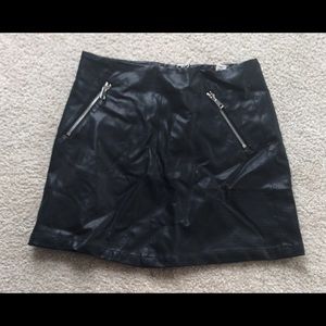 Small pleather skirt.
